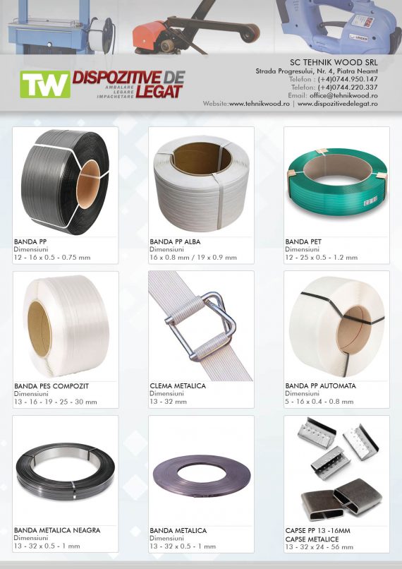 Grafica Brosura A4 Dispozitive de Legat TehnicWood