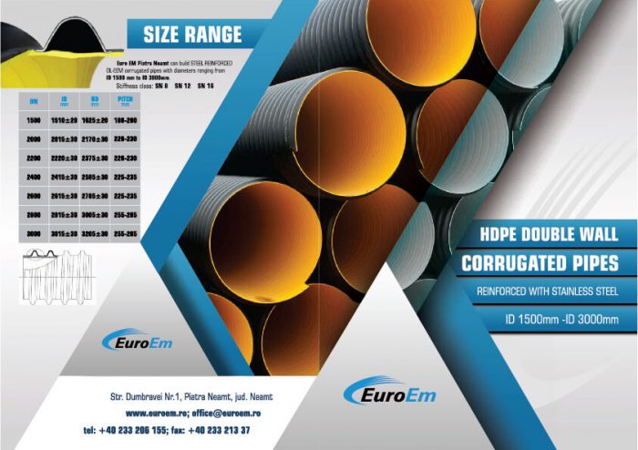 Grafica Brosura A4 EuroEm Producator de tevi corugate